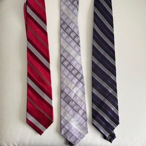 Three Croft & Barrow Elegant Striped Ties